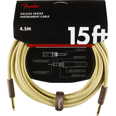 Cable Fender Deluxe Para Instrumento 4.5 Metros Tweed 0990820084